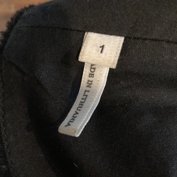 SANDRO 1 (US S) Classic Black Mini Dress Mesh V-Neck - Picture 9 of 11